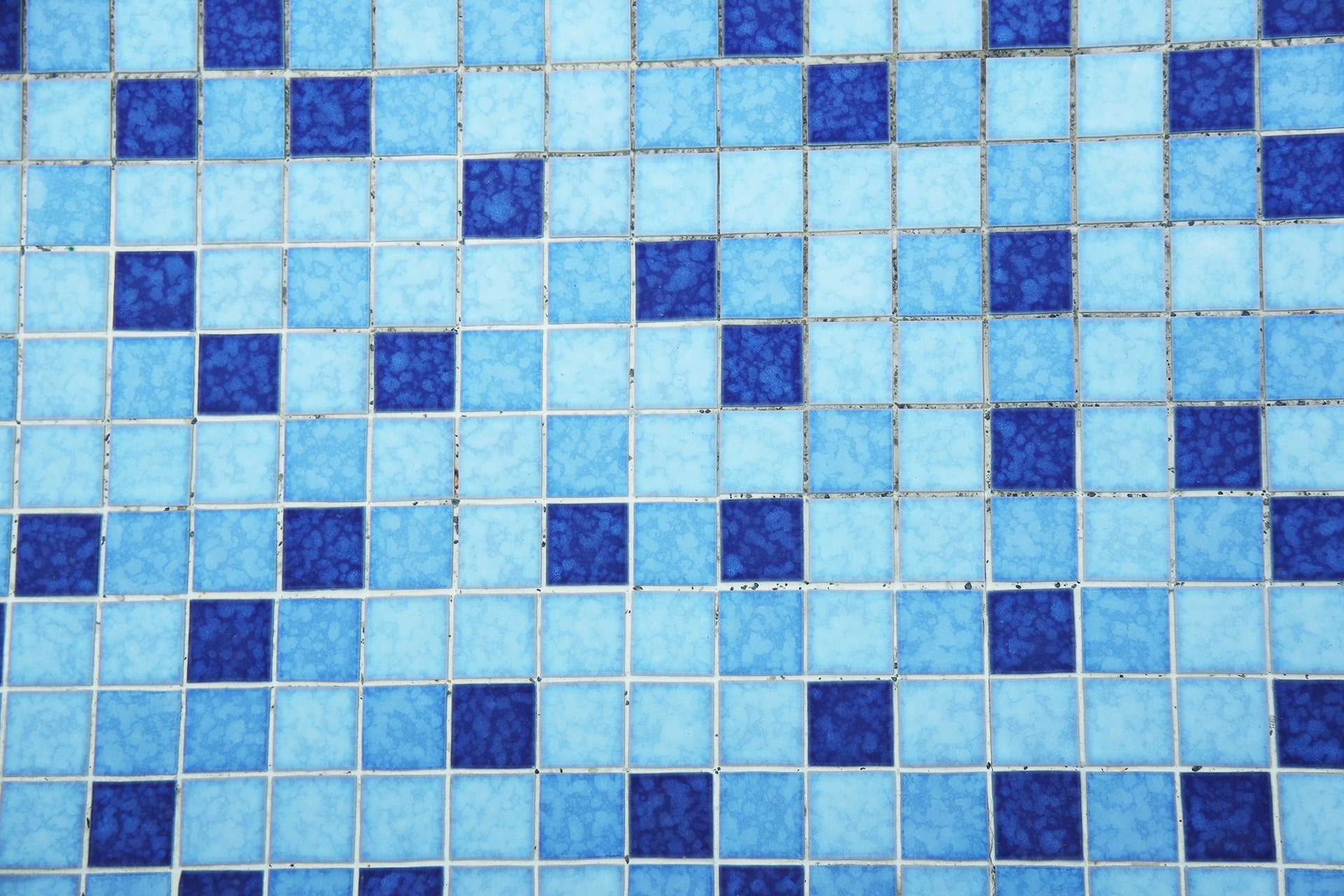 Blue mosaic tile pattern background